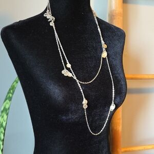 Elegant Silver and Gold Women's Necklace